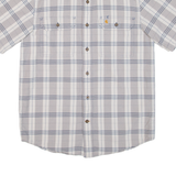 CARHARTT Mens Shirt Grey Check S