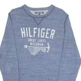 TOMMY HILFIGER Mens Jumper Blue Tight Knit M