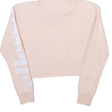 ELLESSE Crop Womens Pink Hoodie UK 4