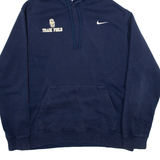 NIKE Womens Blue Hoodie L