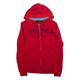 NAUTICA Mens Red Hoodie Full Zip M