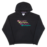 CHAMPION Womens Black Hoodie M