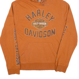 HARLEY DAVIDSON Womens Brown Hoodie S