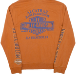 HARLEY DAVIDSON Womens Brown Hoodie S