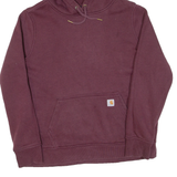 CARHARTT Womens Maroon Hoodie L