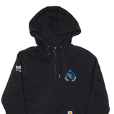 CARHARTT Relaxed Fit Womens Black Hoodie Full Zip USA M