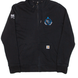 CARHARTT Relaxed Fit Womens Black Hoodie Full Zip USA M