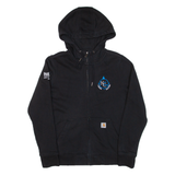 CARHARTT Relaxed Fit Womens Black Hoodie Full Zip USA M