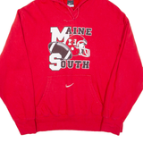 NIKE Maine South Mens Red Hoodie USA M