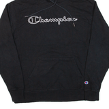 CHAMPION Mens Black Hoodie L