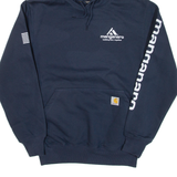 CARHARTT Loose Fit Mens Blue Hoodie USA S