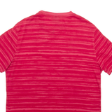 CHAMPION Striped Mens T-Shirt Red L