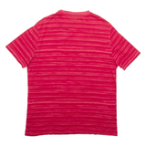 CHAMPION Striped Mens T-Shirt Red L