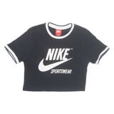 NIKE Cropped Sportswear Womens T-Shirt Black XS
