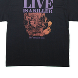 GILDAN Live Is A Killer Mens T-Shirt Black XL