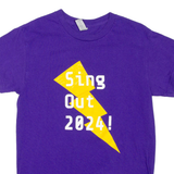 GILDAN Sing Out 2024 Mens T-Shirt Purple S