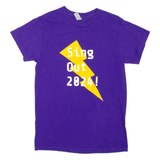 GILDAN Sing Out 2024 Mens T-Shirt Purple S