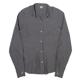 GUARANA BRASIL Womens Plain Shirt Grey Long Sleeve XS