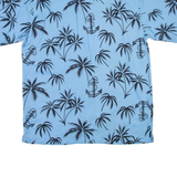 PACIFIC AND CO Mens Hawaiian Shirt Blue Floral M