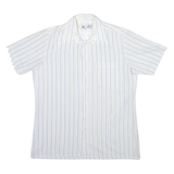 C&A Mens Shirt White Striped S
