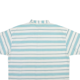 Mens Shirt White Striped M