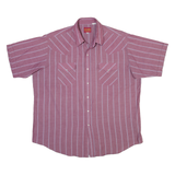 PLAINS Mens Shirt Purple Striped XL