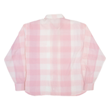 DEL MOD Womens Shirt Pink Check Long Sleeve L