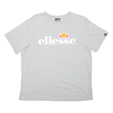 ELLESSE Womens T-Shirt Grey Crew Neck UK 18