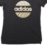 ADIDAS Womens T-Shirt Black XS