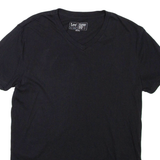LEE Fitted Tee Mens T-Shirt Black V-Neck S
