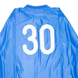 NIKE Mens Football Shirt Jersey Blue Long Sleeve XL