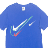 NIKE Swoosh Slim Fit Mens T-Shirt Blue S