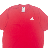 ADIDAS Mens T-Shirt Red M