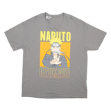 NARUTO Mens T-Shirt Grey L