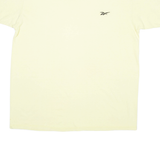 REEBOK Mens T-Shirt Yellow XL