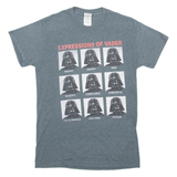 GILDAN Expressions Of Vader Mens T-Shirt Grey S