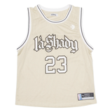 LA SHADY Womens Jersey Beige Sleeveless USA S