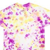 HANES Tie Dye Mens T-Shirt Purple M