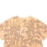 BETTER BE Tie Dye Crop Distressed Womens T-Shirt Orange M