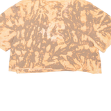 BETTER BE Tie Dye Crop Distressed Womens T-Shirt Orange M