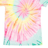 KRAZY TEES Tie Dye Womens T-Shirt Pink S