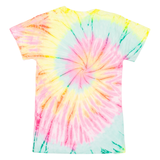 KRAZY TEES Tie Dye Womens T-Shirt Pink S