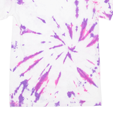 GILDAN Tie Dye Womens T-Shirt Purple S