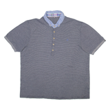 TED BAKER Mens Polo Shirt Black Striped M