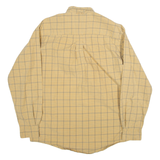 TIMBERLAND Mens Shirt Beige Check Long Sleeve S