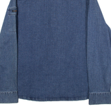 DKNY Mens Plain Shirt Blue Long Sleeve L