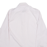 CALVIN KLEIN Slim Fit Mens Shirt Purple Striped Long Sleeve M