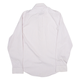 CALVIN KLEIN Slim Fit Mens Shirt Purple Striped Long Sleeve M