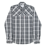 LEVI'S Mens Shirt Blue Check Long Sleeve M