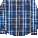 PENGUIN Heritage Slim Fit Mens Shirt Blue Check Long Sleeve S